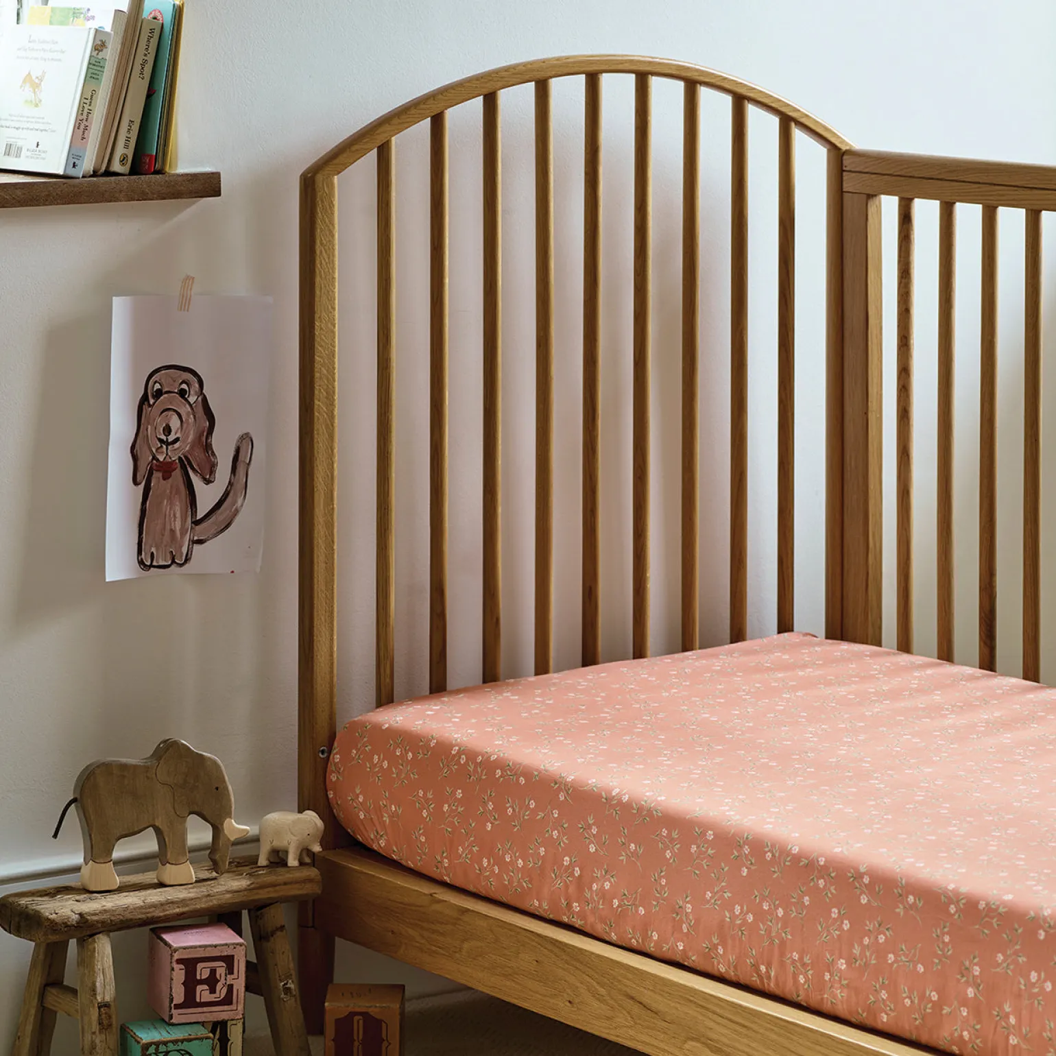 Apricot Kids Floral Cotton Fitted Sheet