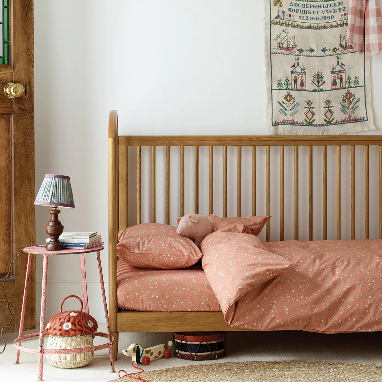 Apricot Kids Floral Cotton Fitted Sheet
