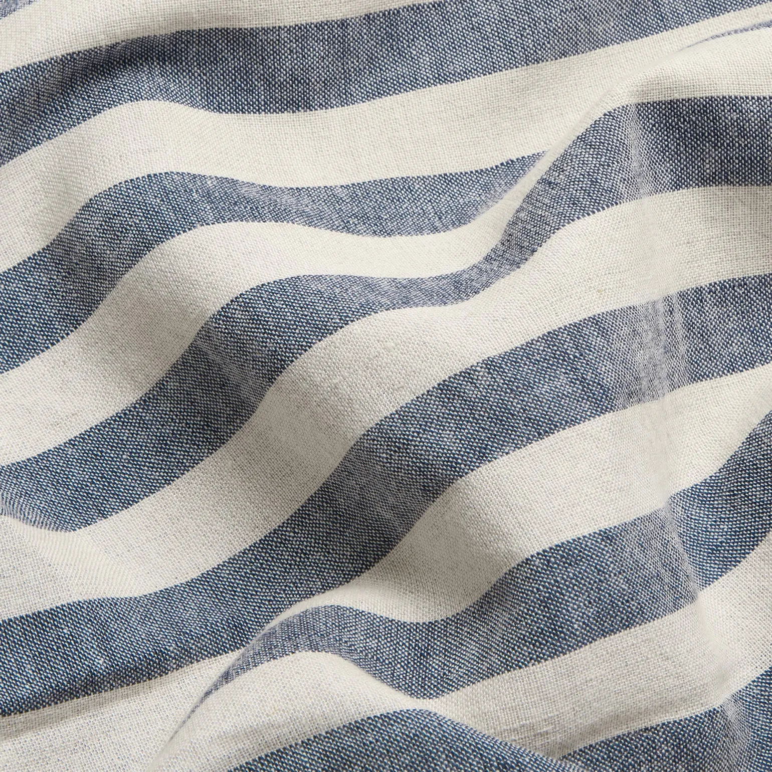 Atlantic Pembroke Stripe Linen Blend Duvet Cover