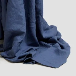 Blueberry 100% Linen Flat Sheet