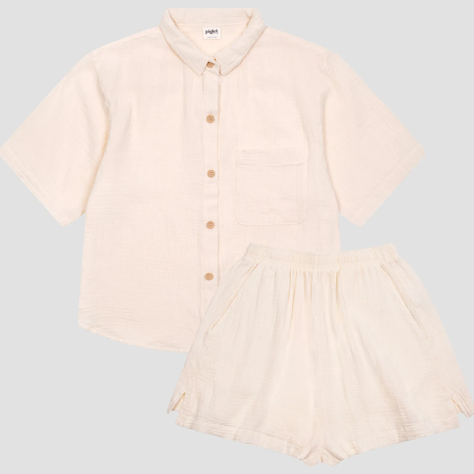 Butterbean Cotton Gauze Women's Pajama Shorts Set