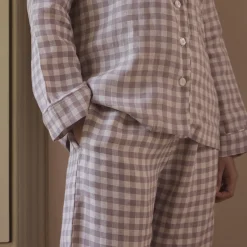 Elderberry Gingham Linen Women's Pajama pants