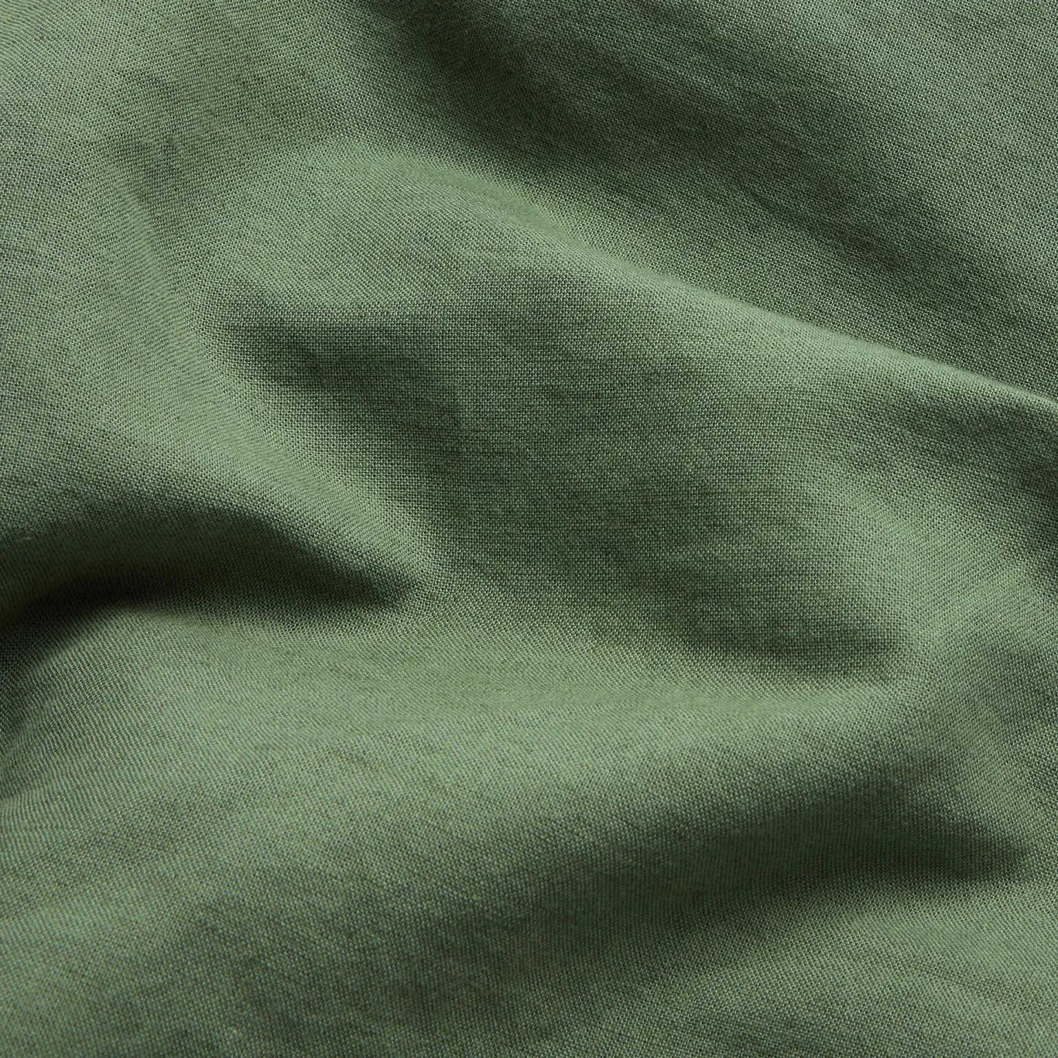 Elm Green Linen Blend Flat Sheet