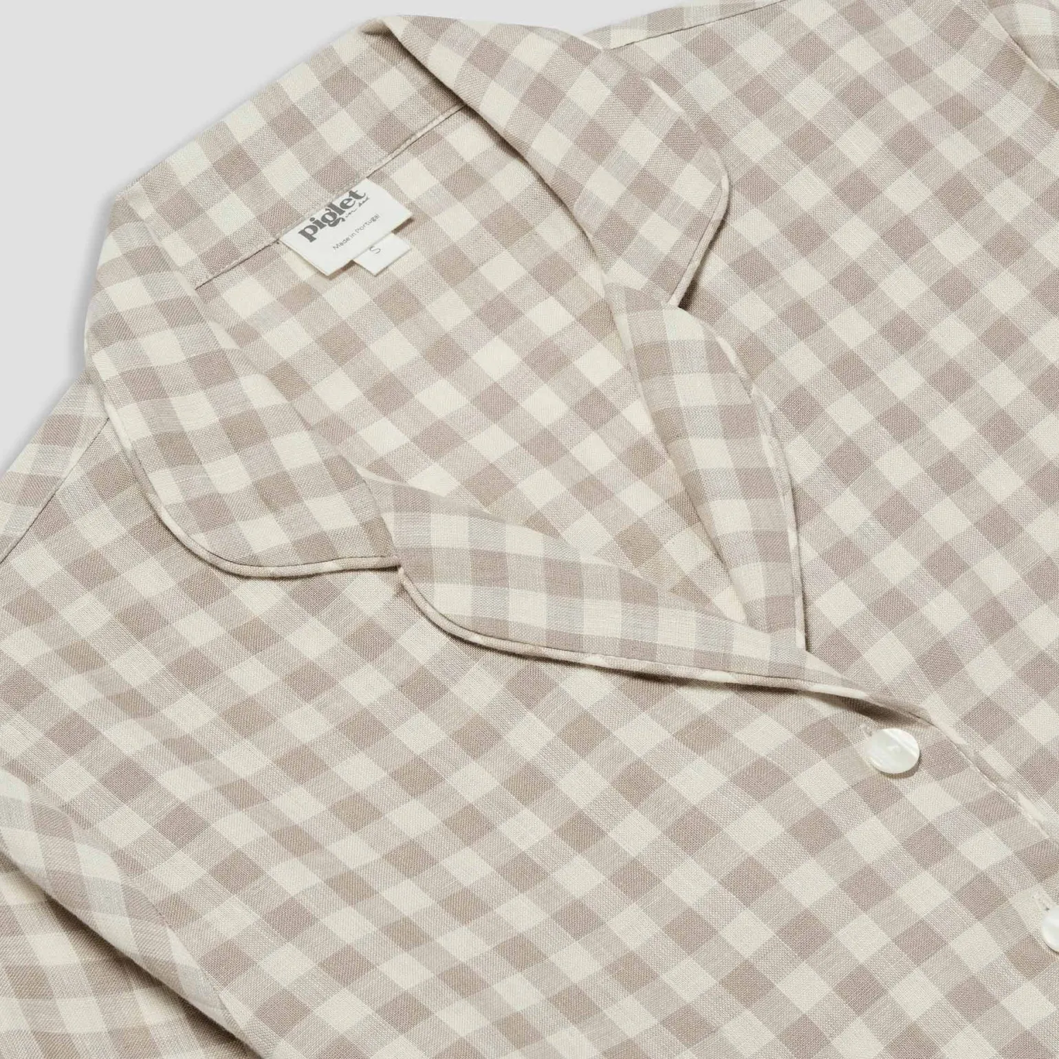 Mushroom Gingham Pajama Set