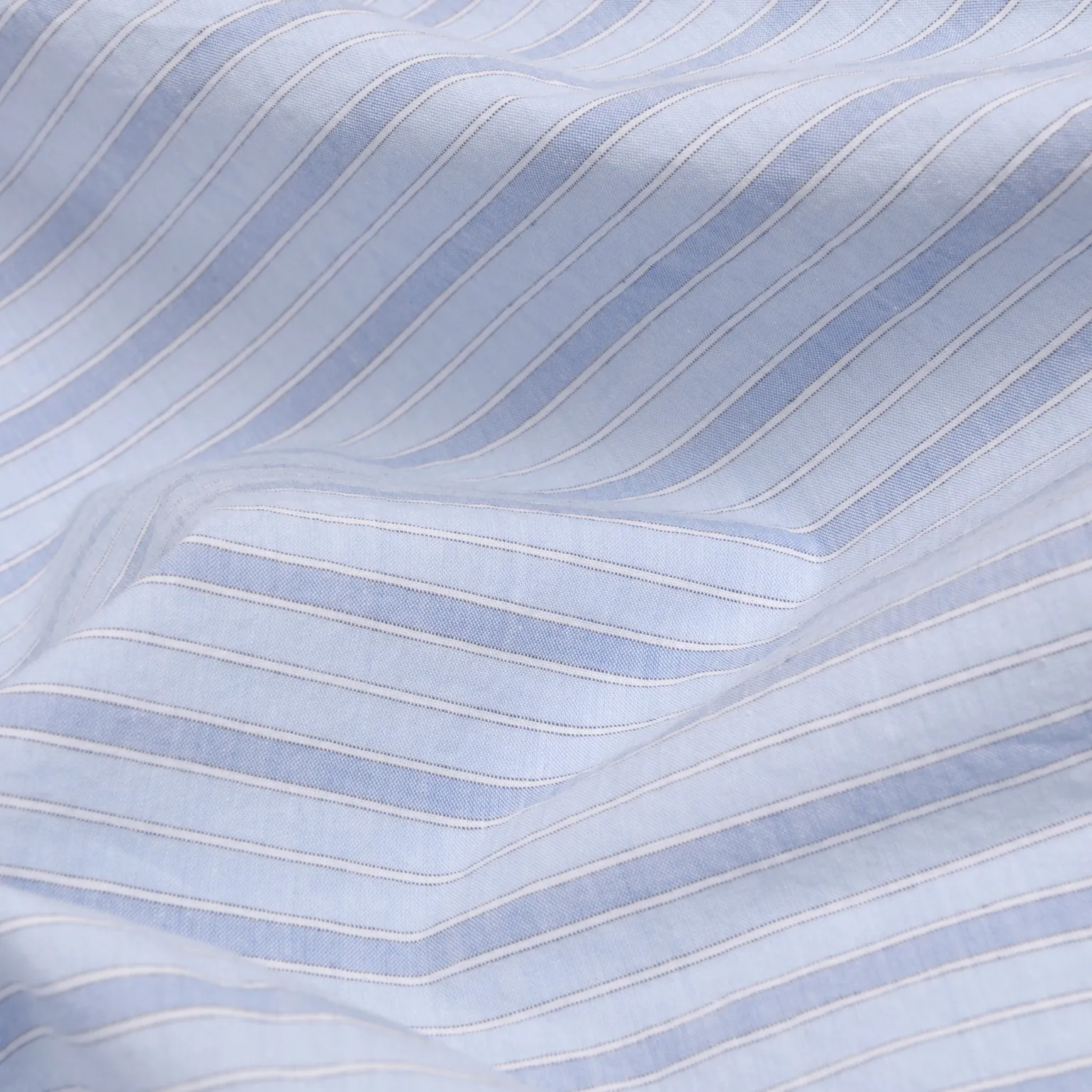 Pale Blue Favorite Shirt Stripe Cotton Pillowcases (Pair)