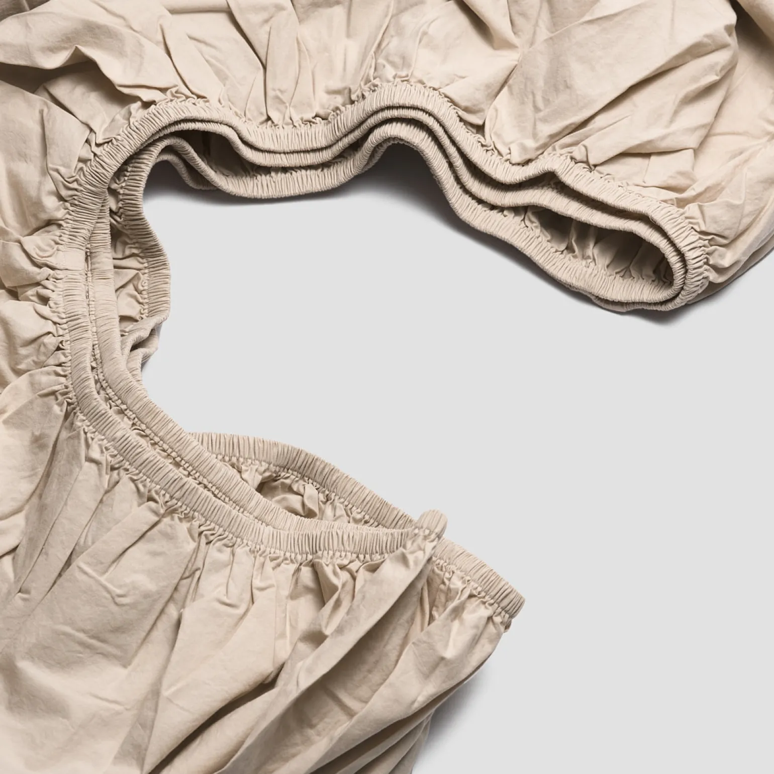 Parchment Washed Cotton Percale Fitted Sheet