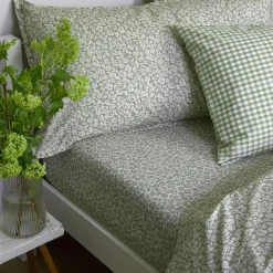 Pear Meadow Floral Cotton Fitted Sheet
