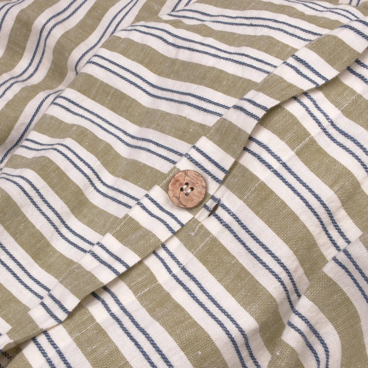 Thyme Somerley Stripe Linen Blend Duvet Cover