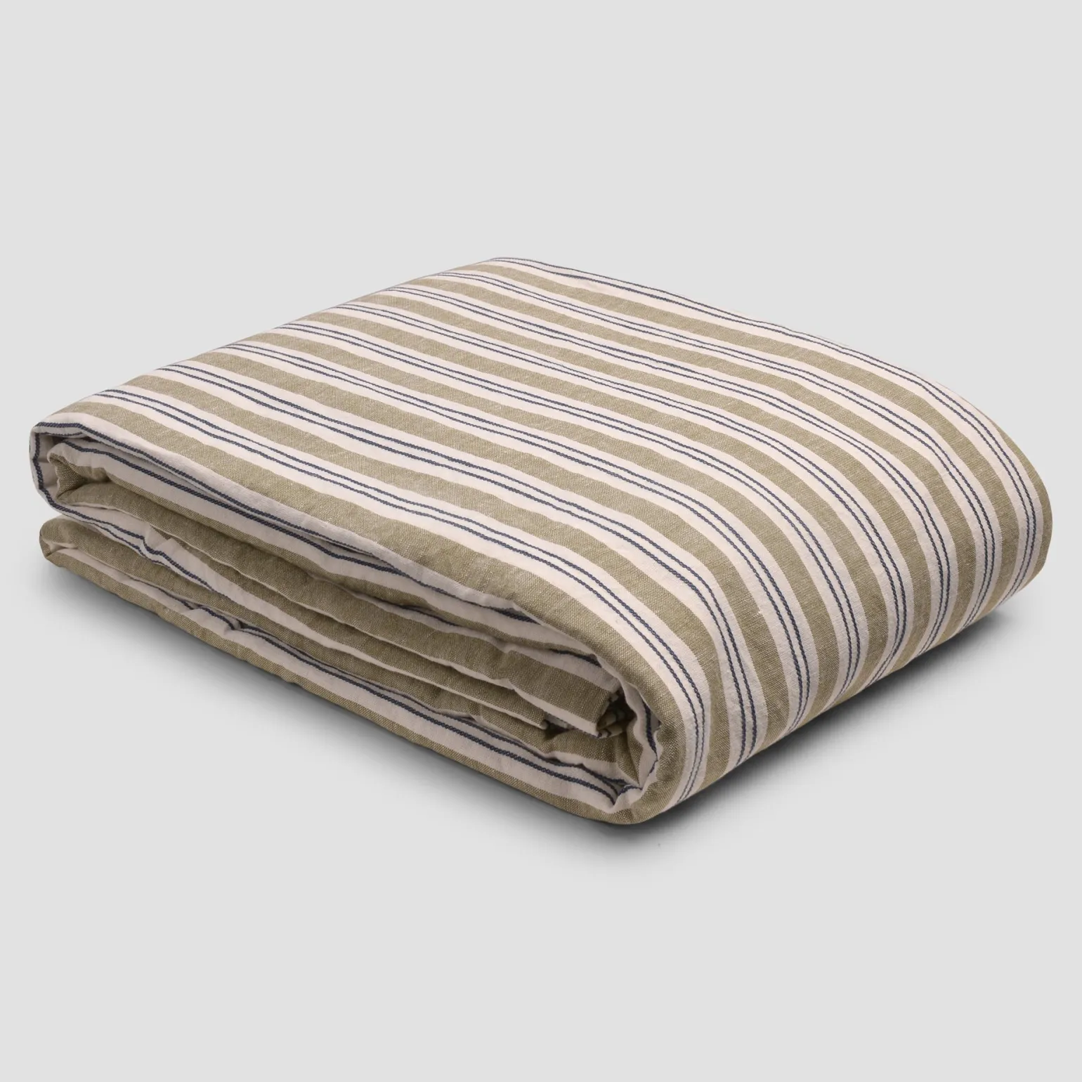 Thyme Somerley Stripe Linen Blend Duvet Cover